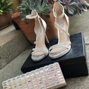 Nina New York silver heels